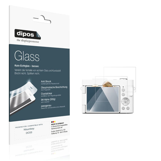 Klare Displayschutzfolie von dipos passend für Nisumkey DC03, 9H kratzfest und blasenfrei montiert