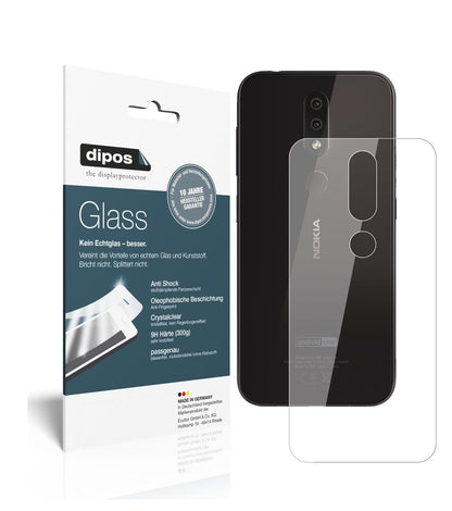 Klare Displayschutzfolie von dipos passend für Nokia 4.2 Rückseite, 9H kratzfest und blasenfrei montiert
