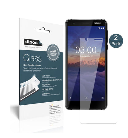 Klare Displayschutzfolie von dipos passend für Nokia 46025, 9H kratzfest und blasenfrei montiert