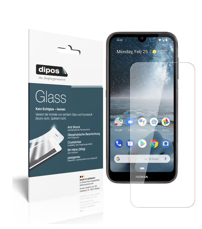Klare Displayschutzfolie von dipos passend für Nokia 46057, 9H kratzfest und blasenfrei montiert