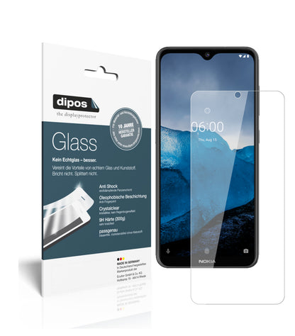 Klare Displayschutzfolie von dipos passend für Nokia 46059, 9H kratzfest und blasenfrei montiert