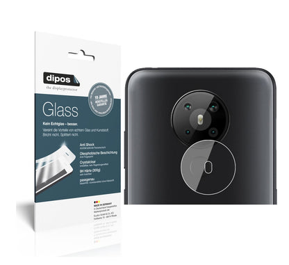 Klare Displayschutzfolie von dipos passend für Nokia 5.3 Kameralinse, 9H kratzfest und blasenfrei montiert