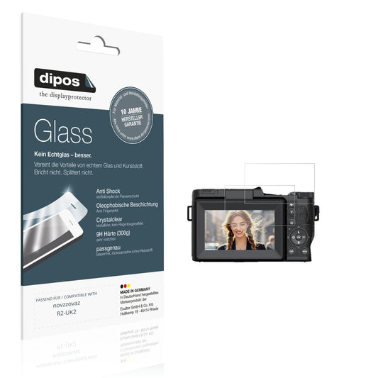 Klare Displayschutzfolie von dipos passend für novzzovaz R2-UK2, 9H kratzfest und blasenfrei montiert
