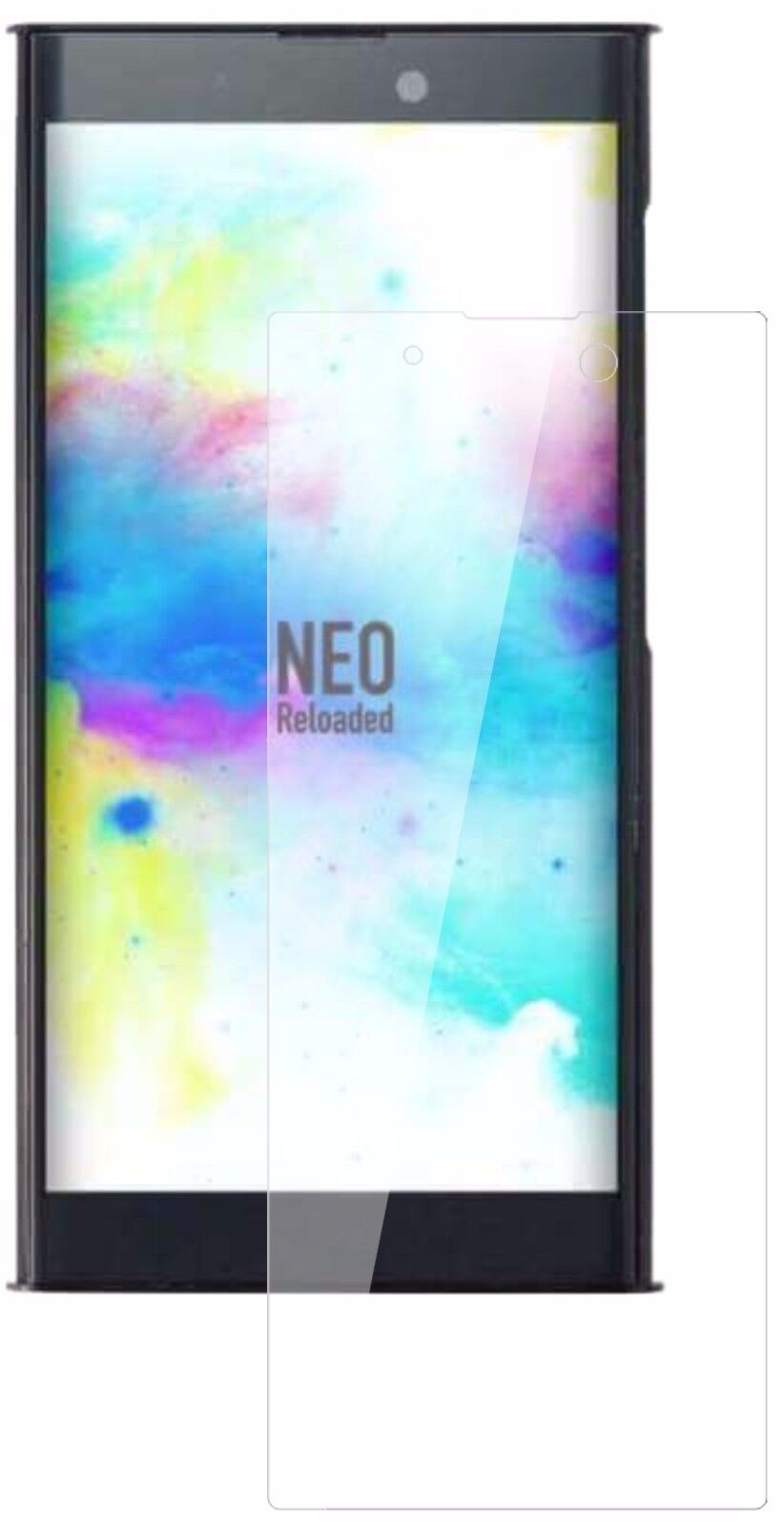 Klare Displayschutzfolie von dipos passend für NuAns Neo Reloaded, 9H kratzfest und blasenfrei montiert