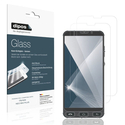 Klare Displayschutzfolie von dipos passend für Olympia NEO Mini PLUS, 9H kratzfest und blasenfrei montiert