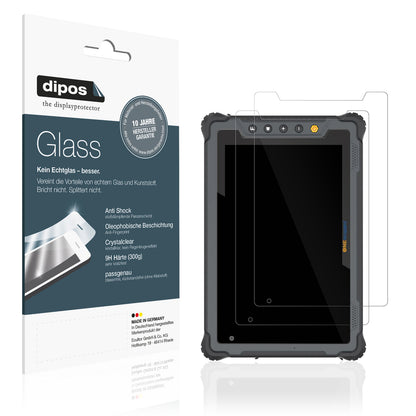 Klare Displayschutzfolie von dipos passend für ONERugged Tablet M80J, 9H kratzfest und blasenfrei montiert