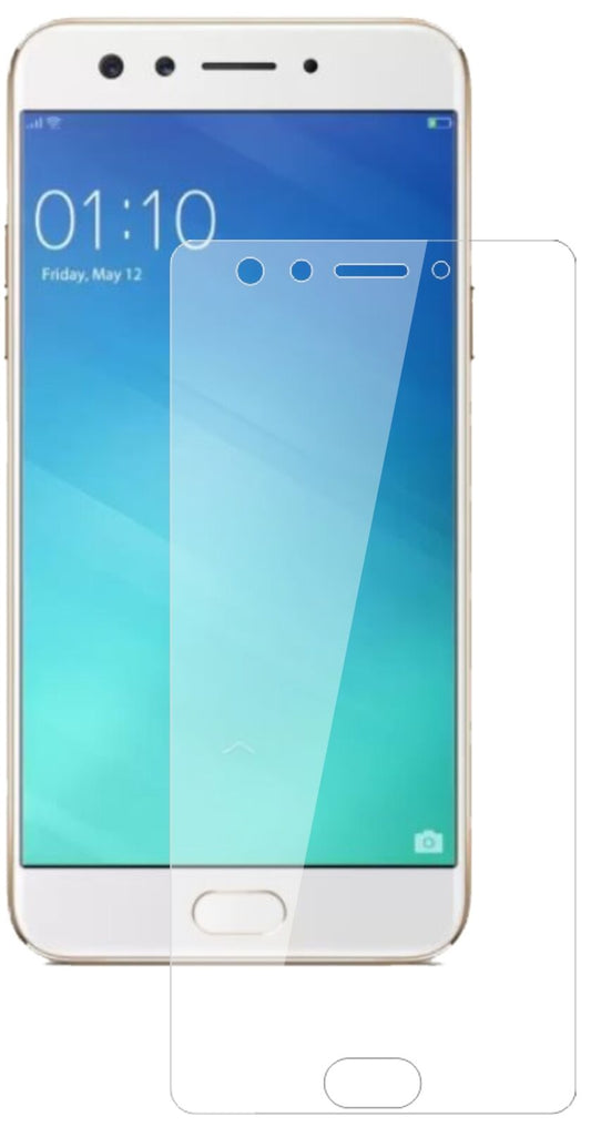 Klare Displayschutzfolie von dipos passend für Oppo F3, 9H kratzfest und blasenfrei montiert