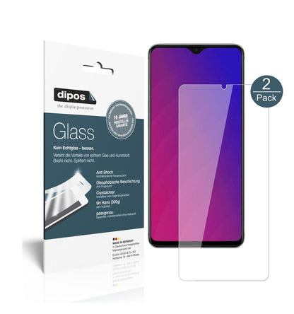 Klare Displayschutzfolie von dipos passend für Oppo F9, 9H kratzfest und blasenfrei montiert