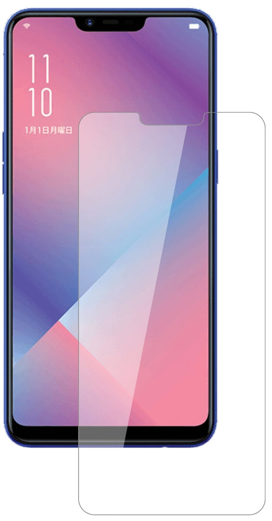 Klare Displayschutzfolie von dipos passend für Oppo R15 Neo, 9H kratzfest und blasenfrei montiert