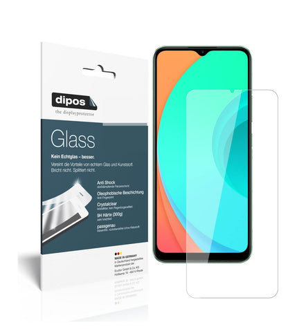 Klare Displayschutzfolie von dipos passend für Oppo Realme C11, 9H kratzfest und blasenfrei montiert
