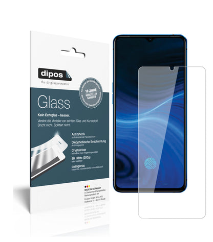Klare Displayschutzfolie von dipos passend für Oppo Realme X2 Pro, 9H kratzfest und blasenfrei montiert