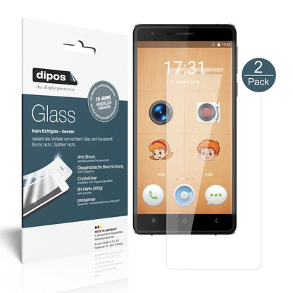 Klare Displayschutzfolie von dipos passend für Oukitel K4000 Lite, 9H kratzfest und blasenfrei montiert
