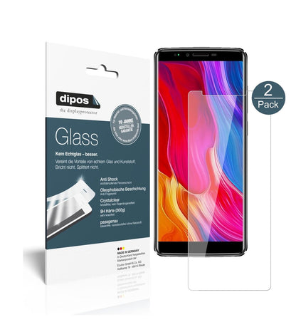 Klare Displayschutzfolie von dipos passend für Oukitel K8, 9H kratzfest und blasenfrei montiert
