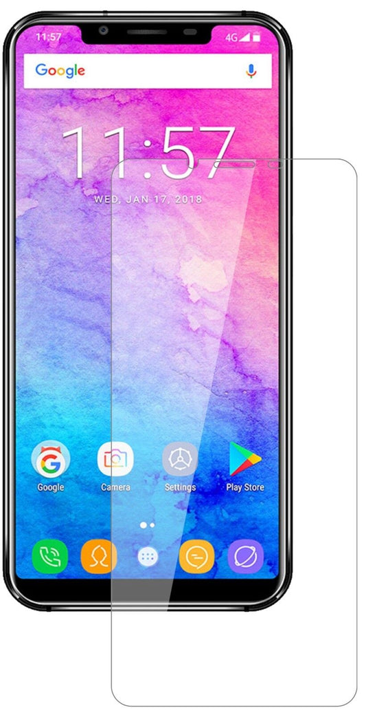 Klare Displayschutzfolie von dipos passend für Oukitel U18, 9H kratzfest und blasenfrei montiert