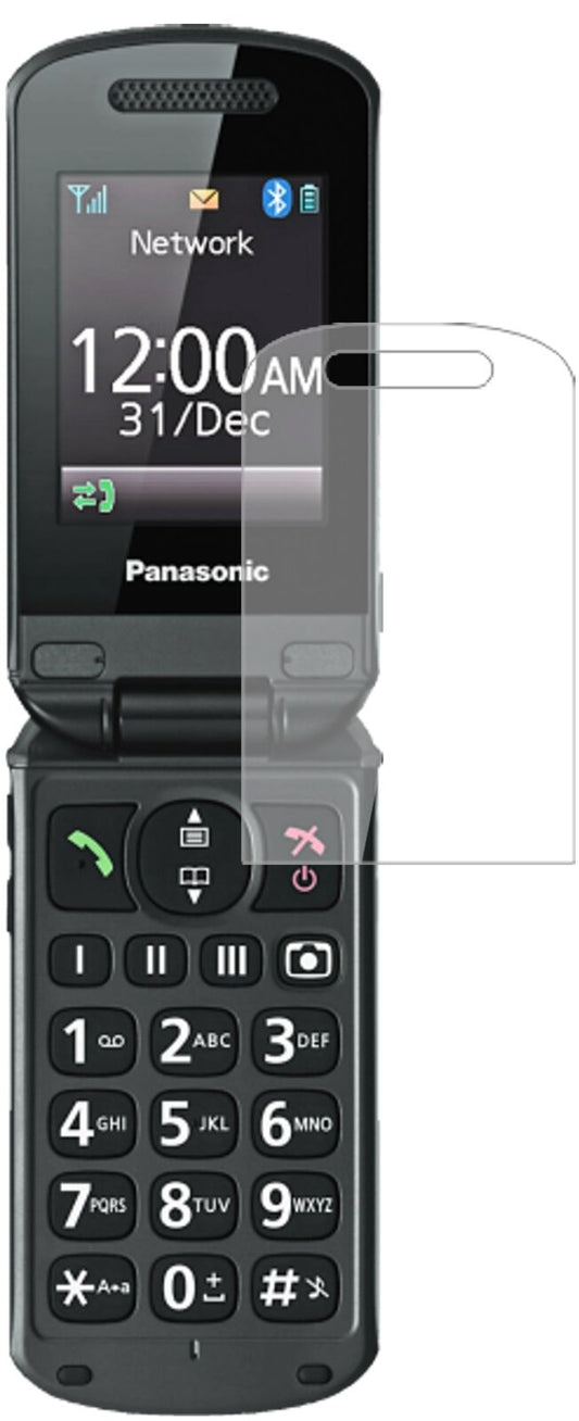 Klare Displayschutzfolie von dipos passend für Panasonic KX-TU329, 9H kratzfest und blasenfrei montiert