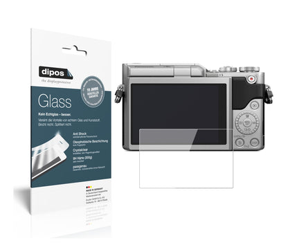 Klare Displayschutzfolie von dipos passend für Panasonic Lumix DC-GX880, 9H kratzfest und blasenfrei montiert