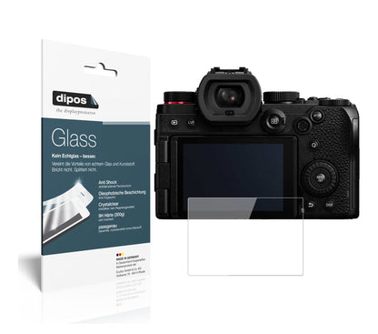 Klare Displayschutzfolie von dipos passend für Panasonic Lumix DC-S5, 9H kratzfest und blasenfrei montiert