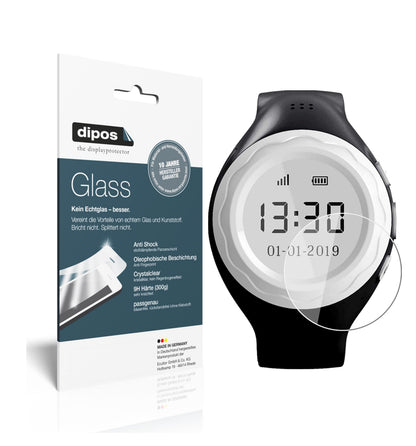 Klare Displayschutzfolie von dipos passend für Pingonaut Kidswatch 2019, 9H kratzfest und blasenfrei montiert