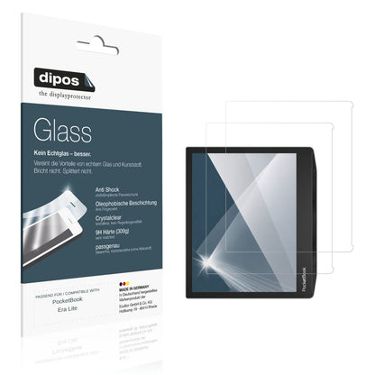 Klare Displayschutzfolie von dipos passend für PocketBook Era Lite, 9H kratzfest und blasenfrei montiert