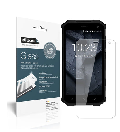 Klare Displayschutzfolie von dipos passend für Prestigio Muze G7, 9H kratzfest und blasenfrei montiert