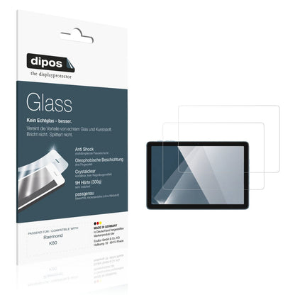 Klare Displayschutzfolie von dipos passend für Raemond K80, 9H kratzfest und blasenfrei montiert