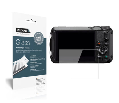 Klare Displayschutzfolie von dipos passend für Ricoh WG-6, 9H kratzfest und blasenfrei montiert