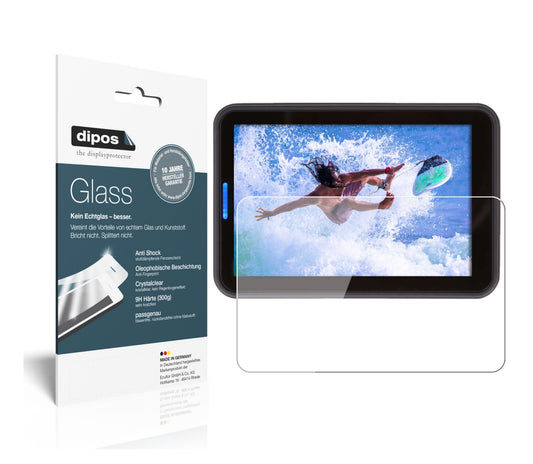 Klare Displayschutzfolie von dipos passend für Rollei 560 Touch, 9H kratzfest und blasenfrei montiert