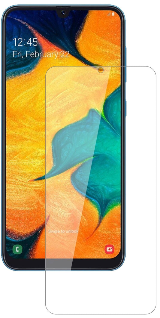 Klare Displayschutzfolie von dipos passend für Samsung Galaxy A30, 9H kratzfest und blasenfrei montiert