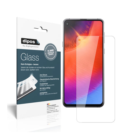 Klare Displayschutzfolie von dipos passend für Samsung Galaxy A9 Pro (2019), 9H kratzfest und blasenfrei montiert