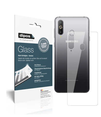 Klare Displayschutzfolie von dipos passend für Samsung Galaxy M40 Rückseite, 9H kratzfest und blasenfrei montiert