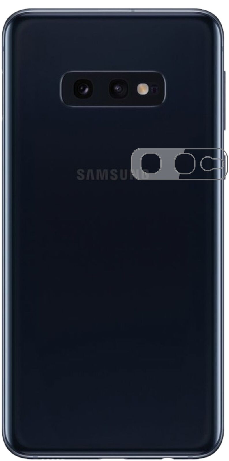 Klare Displayschutzfolie von dipos passend für Samsung Galaxy S10e Kameralinse, 9H kratzfest und blasenfrei montiert