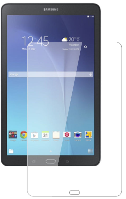 Klare Displayschutzfolie von dipos passend für Samsung Galaxy Tab E 9.6, 9H kratzfest und blasenfrei montiert
