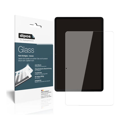 Klare Displayschutzfolie von dipos passend für Samsung Galaxy Tab S8, 9H kratzfest und blasenfrei montiert