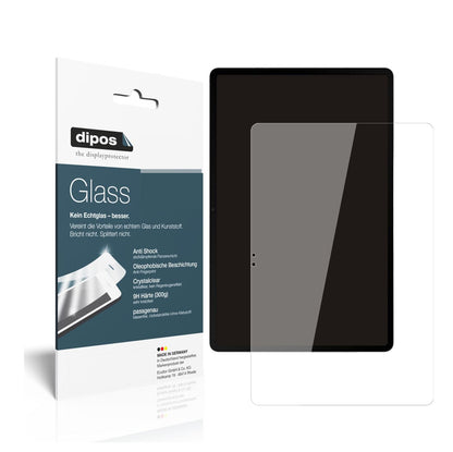 Klare Displayschutzfolie von dipos passend für Samsung Galaxy Tab S8 Plus, 9H kratzfest und blasenfrei montiert