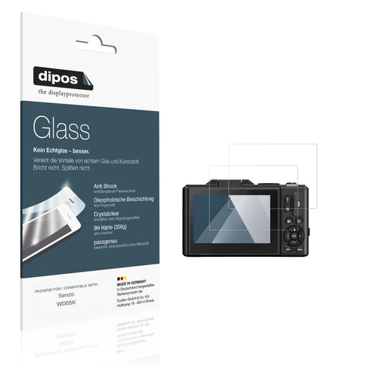 Klare Displayschutzfolie von dipos passend für Senzo WD05K, 9H kratzfest und blasenfrei montiert