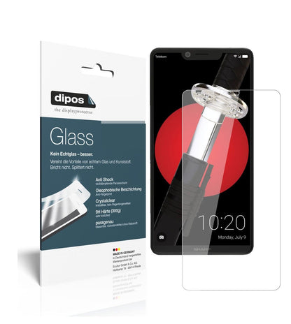 Klare Displayschutzfolie von dipos passend für Sharp Aquos D10, 9H kratzfest und blasenfrei montiert