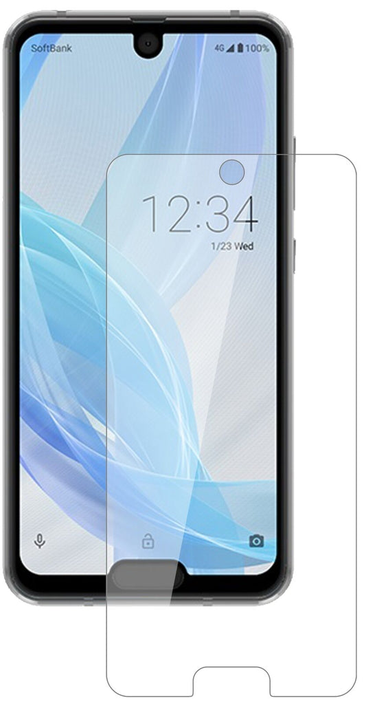 Klare Displayschutzfolie von dipos passend für Sharp Aquos R2 Compact, 9H kratzfest und blasenfrei montiert