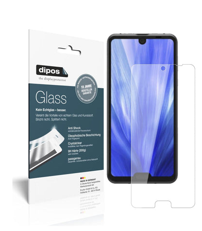 Klare Displayschutzfolie von dipos passend für Sharp Aquos R3, 9H kratzfest und blasenfrei montiert