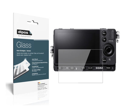 Klare Displayschutzfolie von dipos passend für Sigma fp L, 9H kratzfest und blasenfrei montiert
