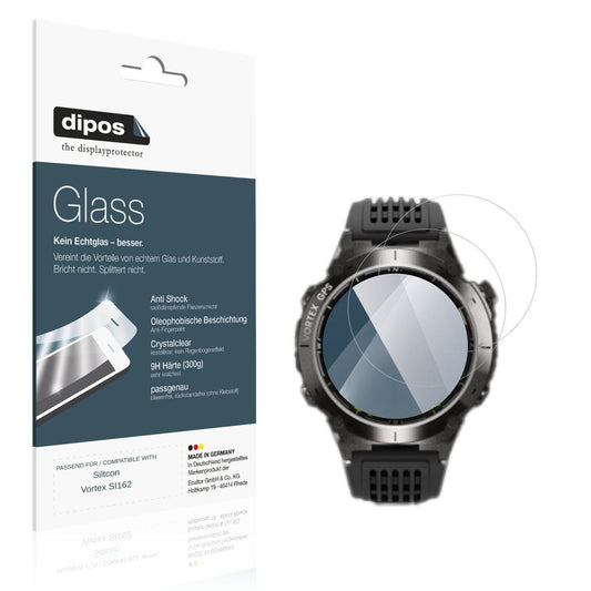 Klare Displayschutzfolie von dipos passend für Siltcon Vortex SI162, 9H kratzfest und blasenfrei montiert