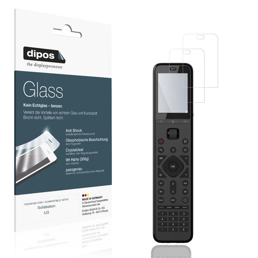 Klare Displayschutzfolie von dipos passend für Sofabaton U3, 9H kratzfest und blasenfrei montiert