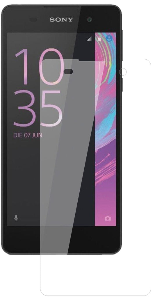 Klare Displayschutzfolie von dipos passend für Sony Xperia E5, 9H kratzfest und blasenfrei montiert