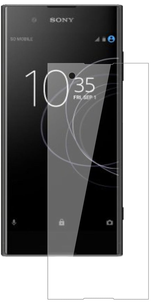 Klare Displayschutzfolie von dipos passend für Sony Xperia XA1 Plus, 9H kratzfest und blasenfrei montiert