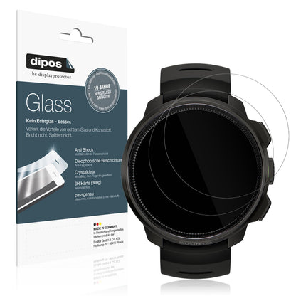 Klare Displayschutzfolie von dipos passend für Suunto Ocean, 9H kratzfest und blasenfrei montiert