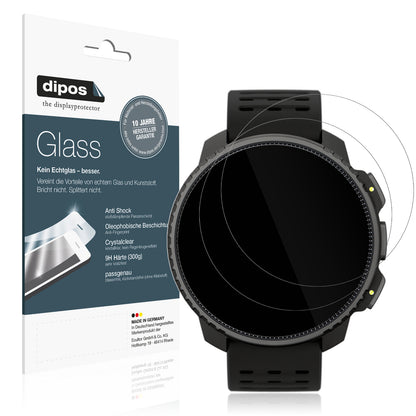 Klare Displayschutzfolie von dipos passend für Suunto Vertical, 9H kratzfest und blasenfrei montiert