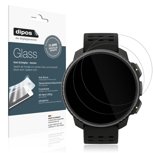 Klare Displayschutzfolie von dipos passend für Suunto Vertical, 9H kratzfest und blasenfrei montiert