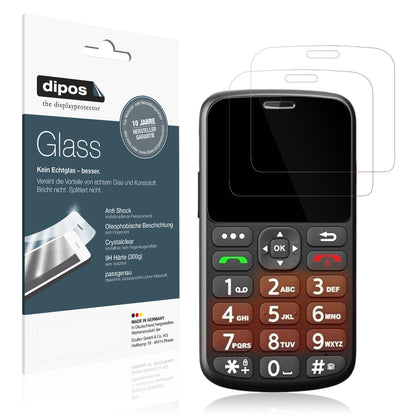 Klare Displayschutzfolie von dipos passend für Sweetlink S3PLUS 4G, 9H kratzfest und blasenfrei montiert
