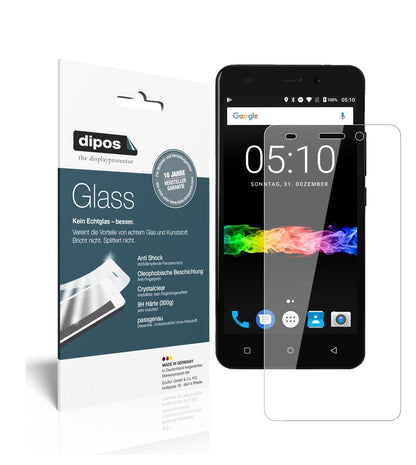 Klare Displayschutzfolie von dipos passend für Swisstone SD 510, 9H kratzfest und blasenfrei montiert