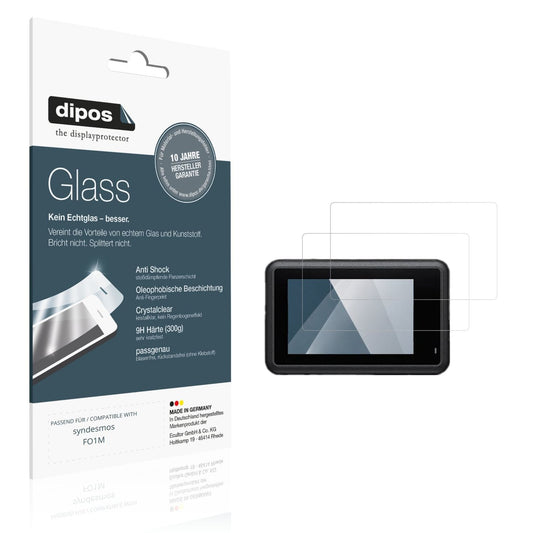 Klare Displayschutzfolie von dipos passend für syndesmos FO1M, 9H kratzfest und blasenfrei montiert