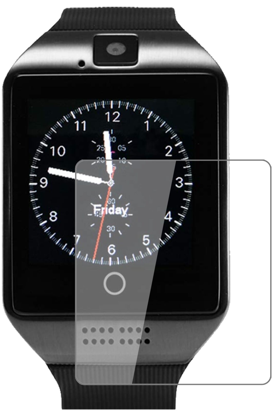 Klare Displayschutzfolie von dipos passend für Tagobee TB02 Smartwatch, 9H kratzfest und blasenfrei montiert